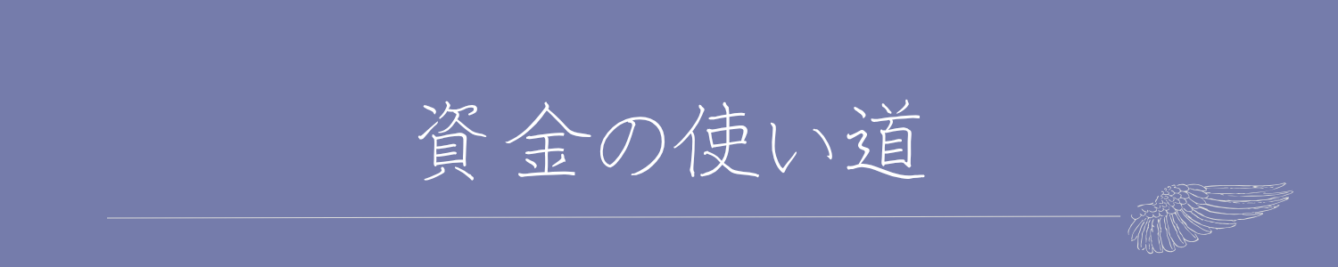 資金の使い道